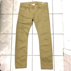 tan skinny jeans men